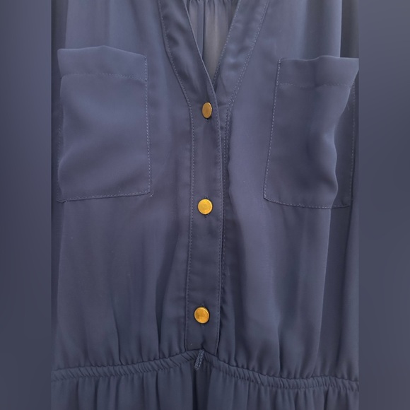 Navy Long Sleeve Dress - Picture 2 of 8